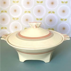 Atomic Era / Deco Casserole Moderne Vintage Mid Century Art Deco Dish 40s 50s